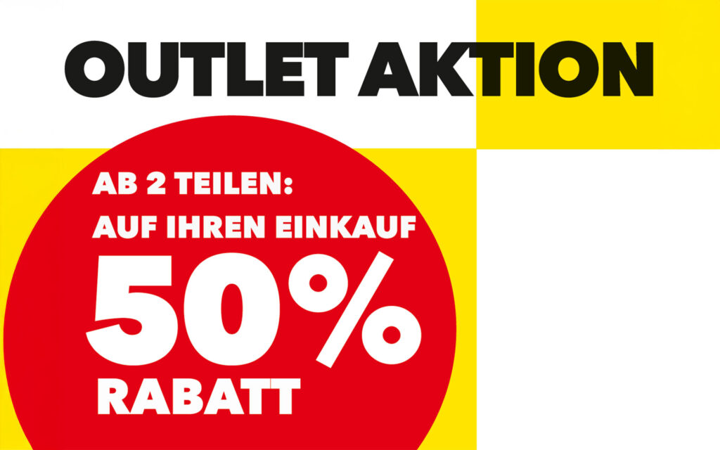 50% ab Teilen im Outlet