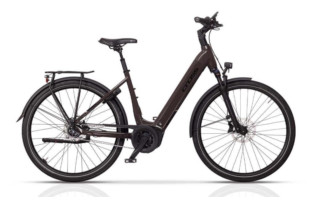 Schwarzer Fahrrad der Marke creon