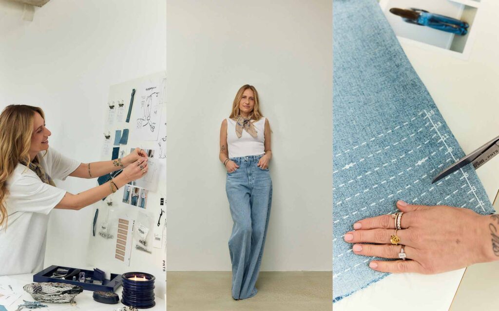 Denimhose in verschiedenen Ausschnitten