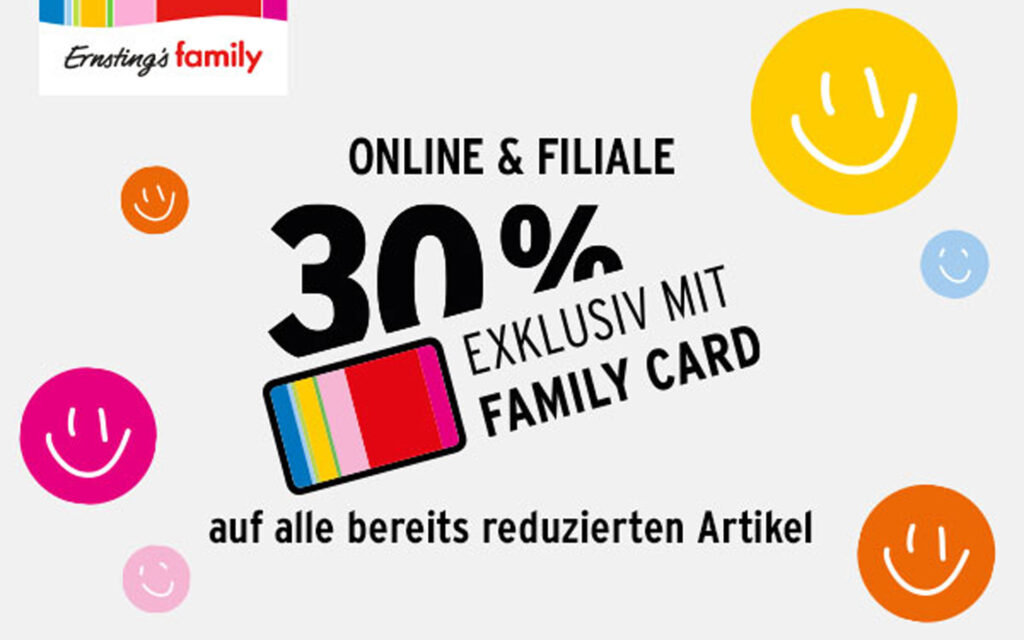 30% Aktion bei Ernsting's family