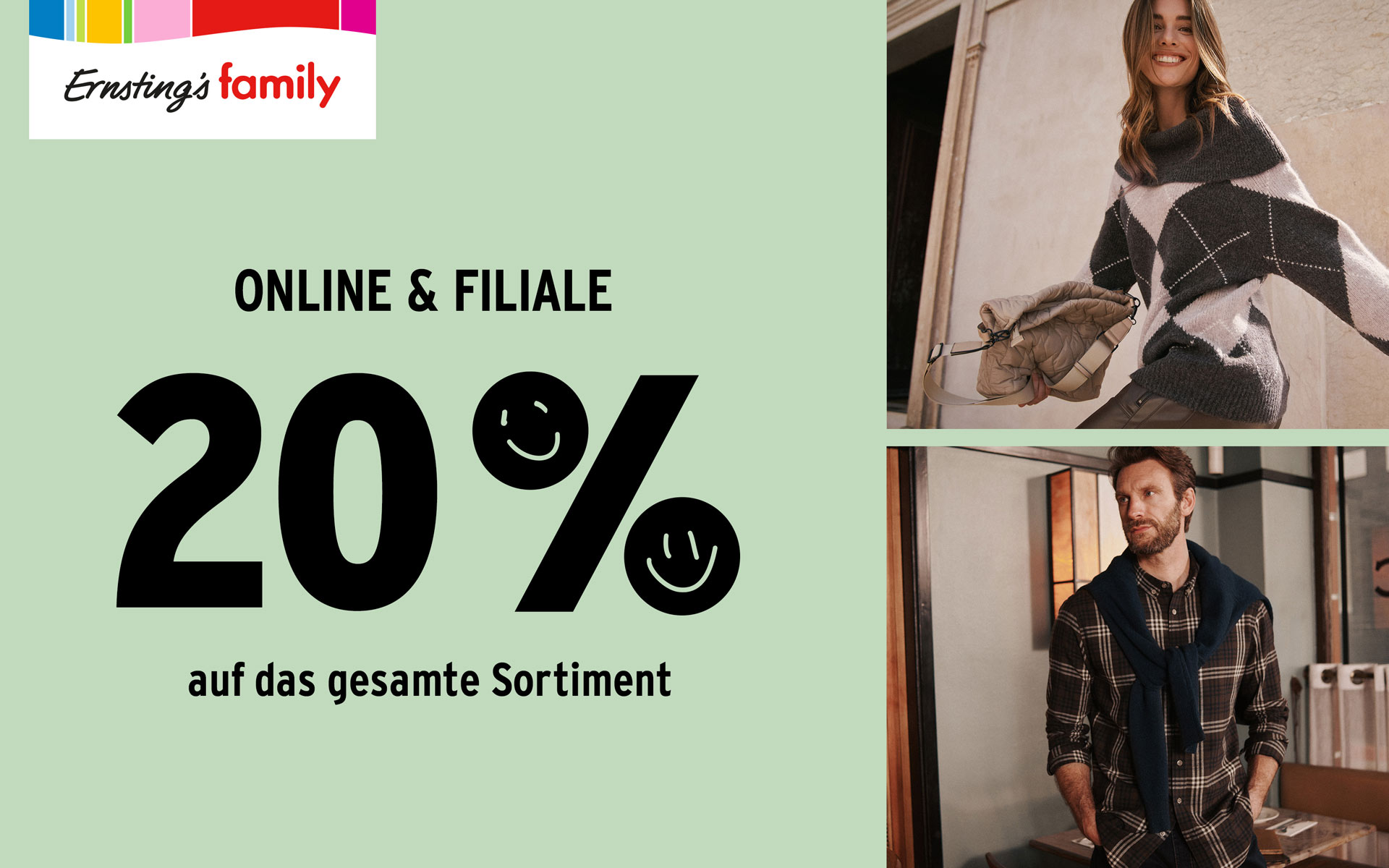 20% bei Ernsting's family im September