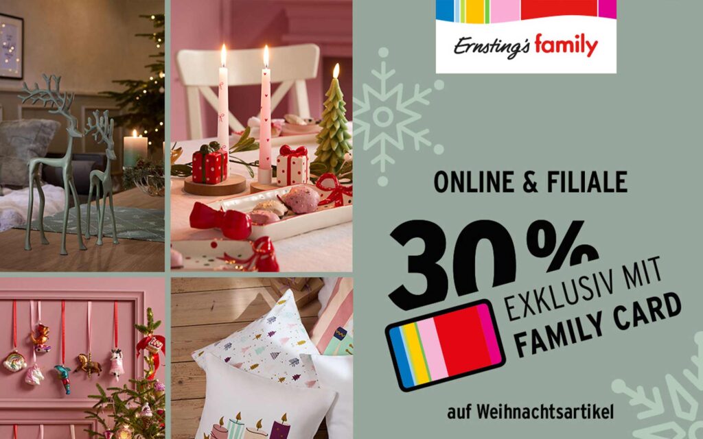 Ernstings Family Weihnachtsartikel