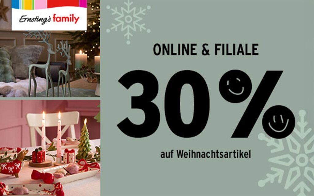 Ernstings Family Weihnachtsartikel