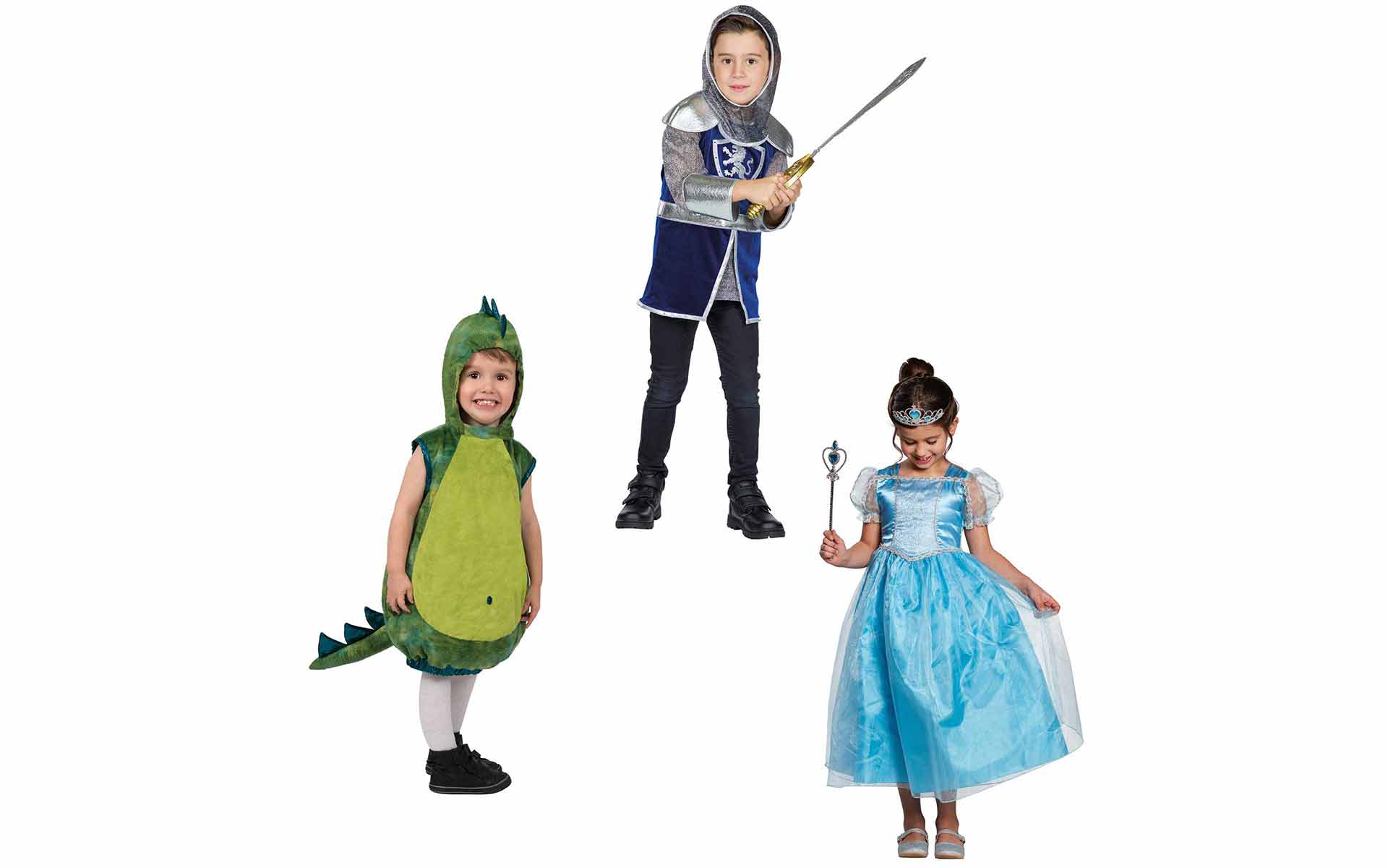 Kinder in Faschingskostümen