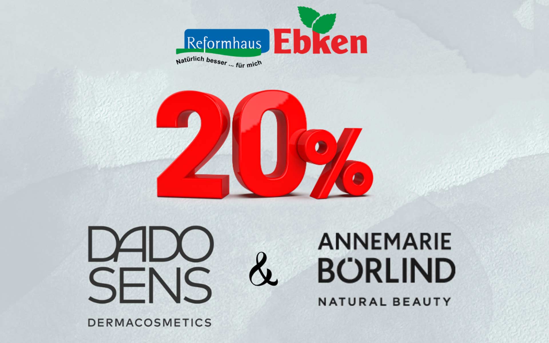 DADO SENS und Annemarie Börlind im Reformhaus Ebken