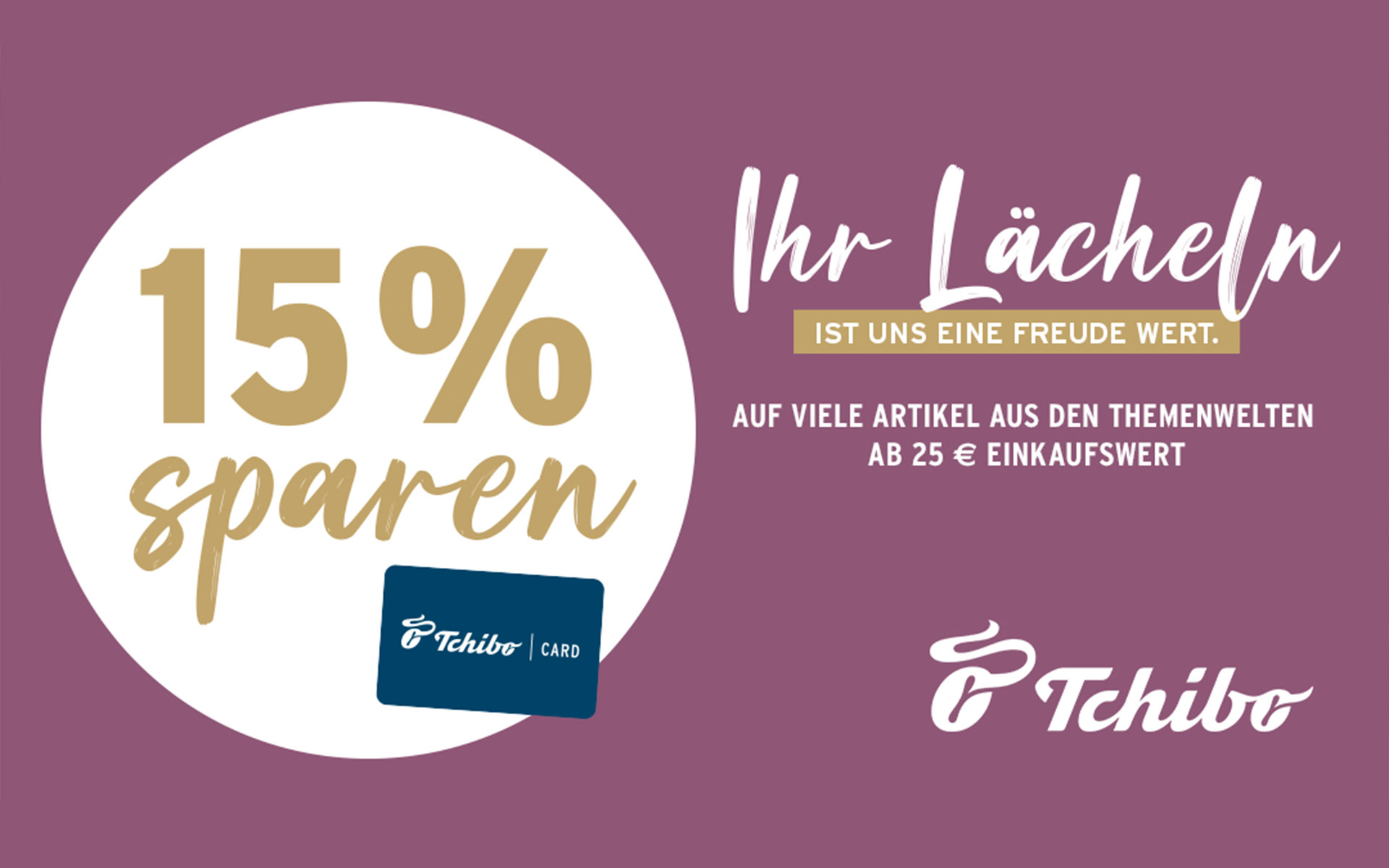 15 % Aktion bei Tchibo