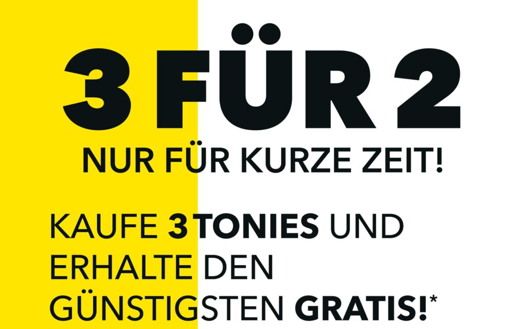 3 für 2 Aktion