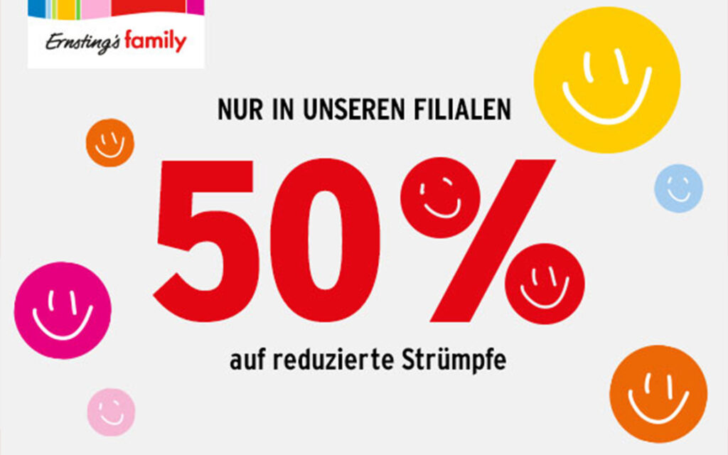 50% auf bereits reduzierte Socken