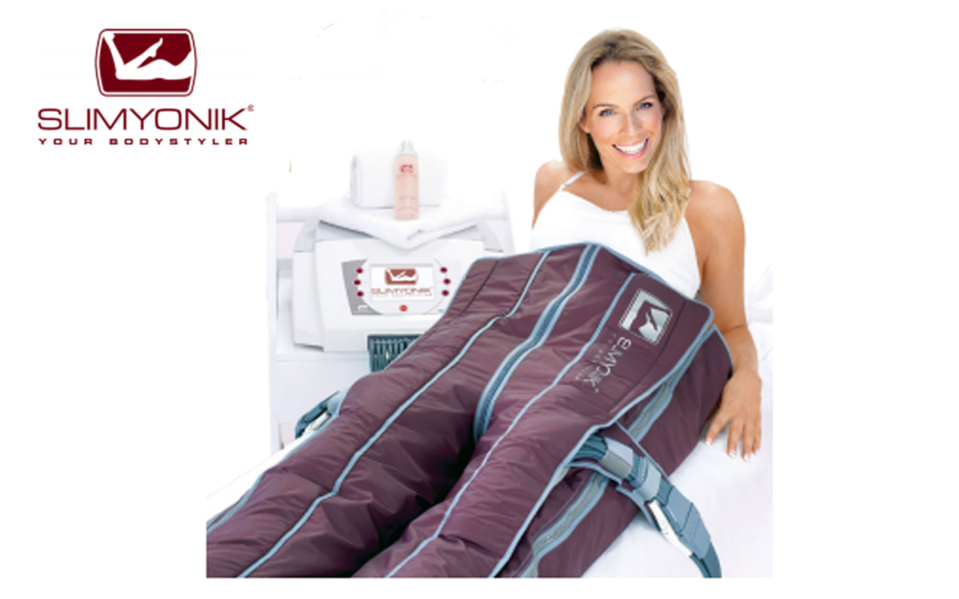 Frau bei der Slimyonik Anwendung