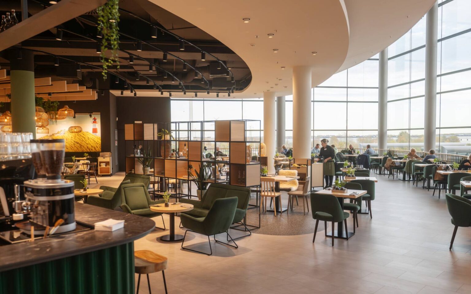 Überblick über den Sitzbereich im nordlicht Restaurant
