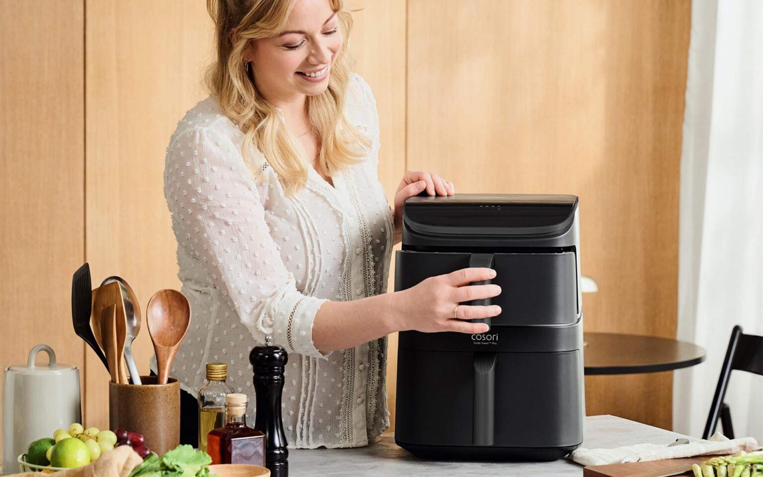 Zora Klipp mit Heißluftfriteuse