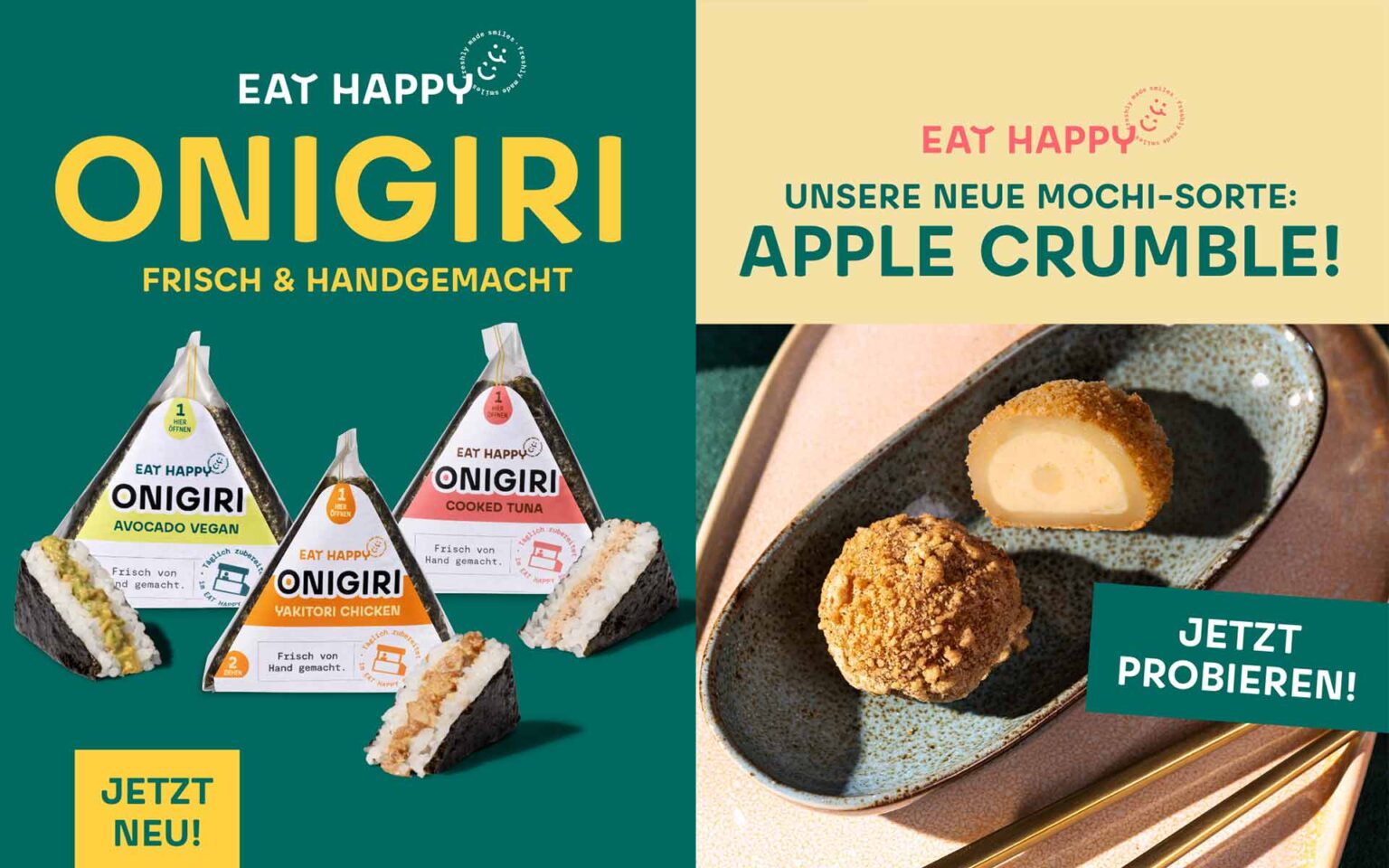 Onigiri und Mochi von Eat Happy