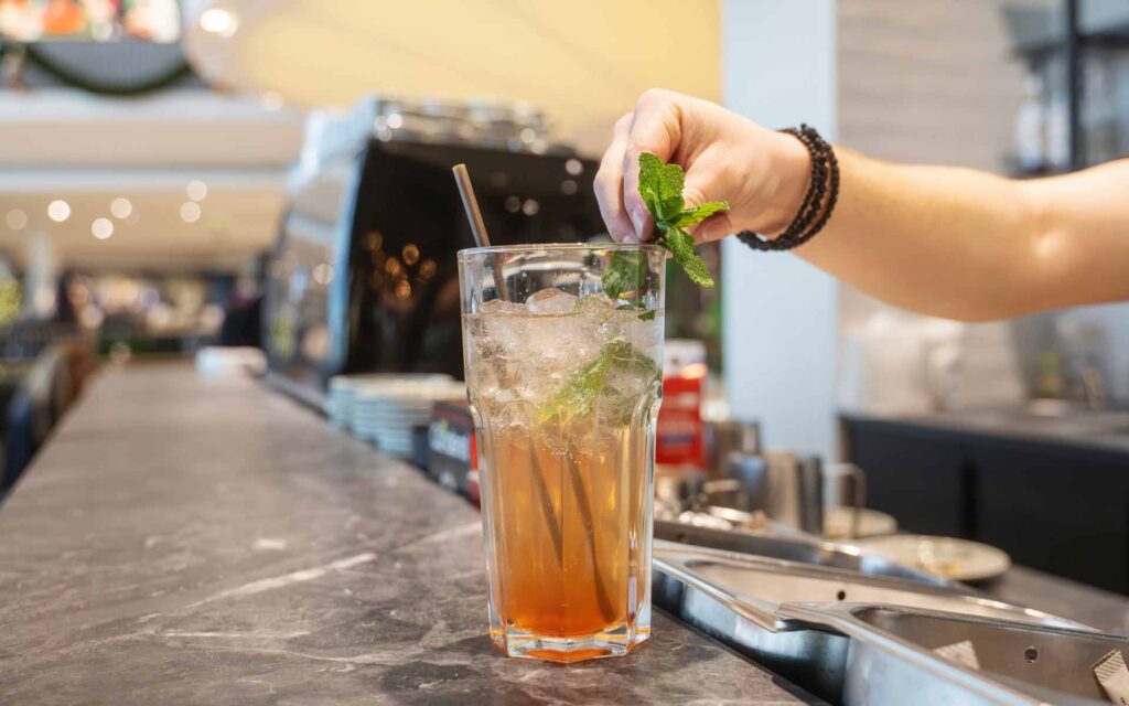 Erfrischungsgetränk mit Minze