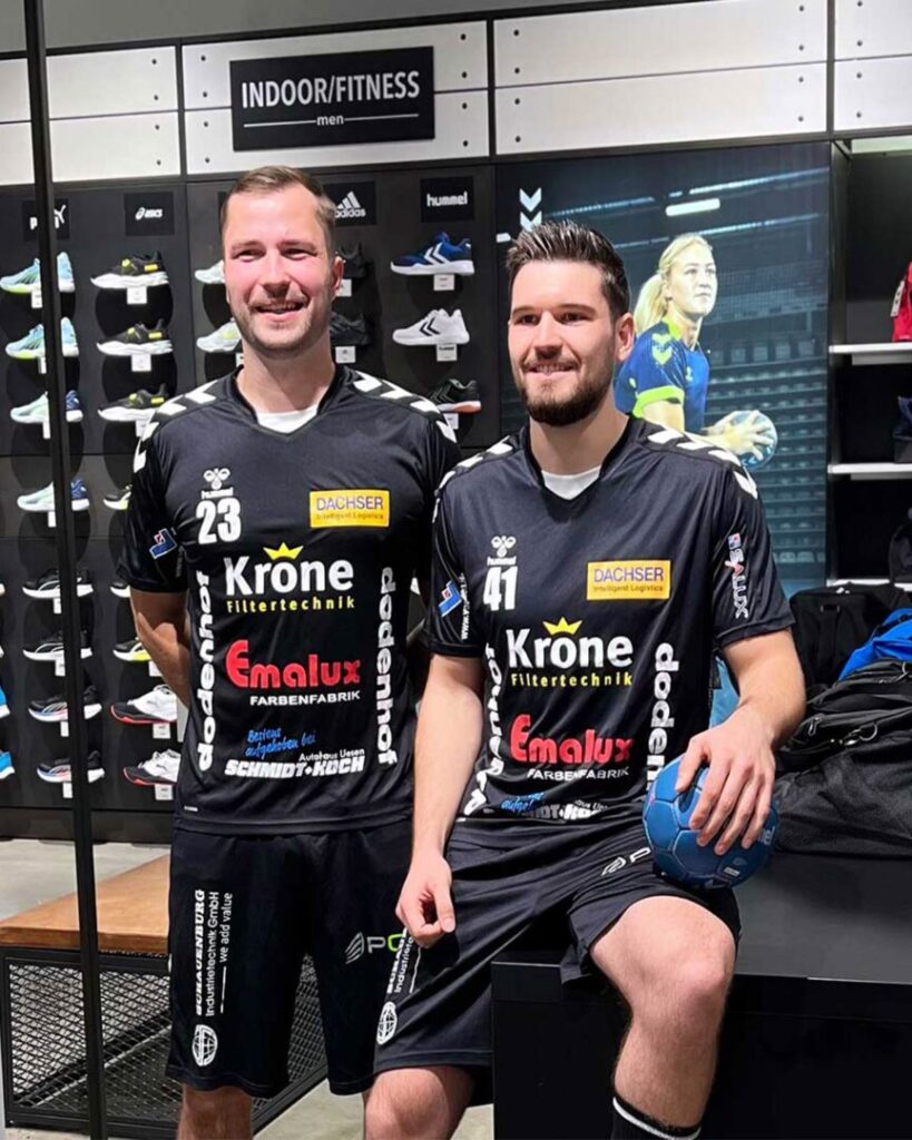 Teamsport Beratung zwei Handballer