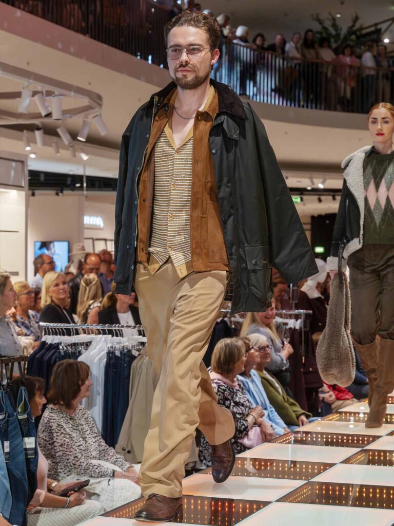 Model in Layering Look