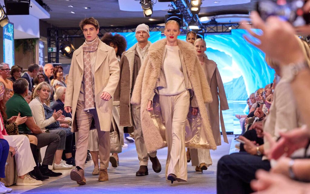 Models auf dem Laufsteg
