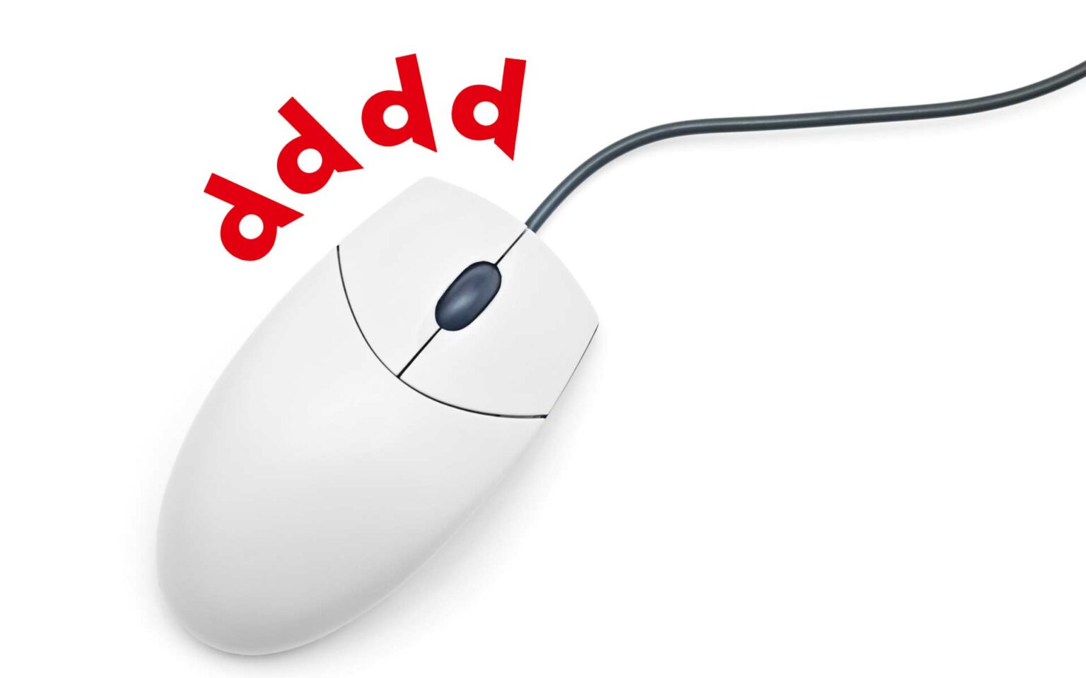Computermaus mit d-Markern