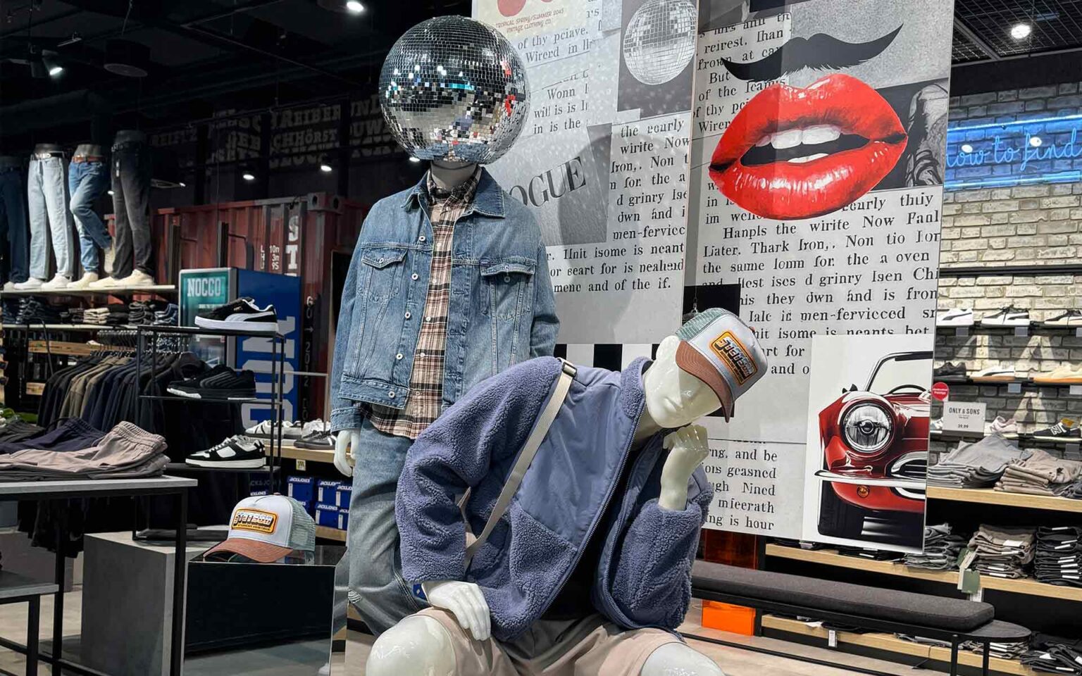Zwei Figuren mit aktueller Herrenmode