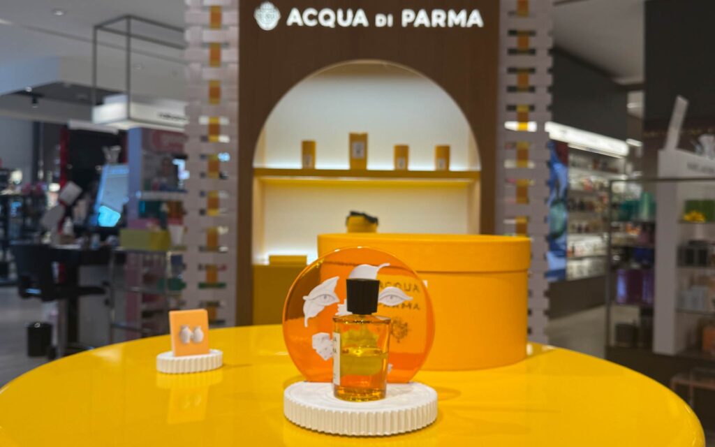 Aufsteller von Aqua di Parma in der Parfümerie