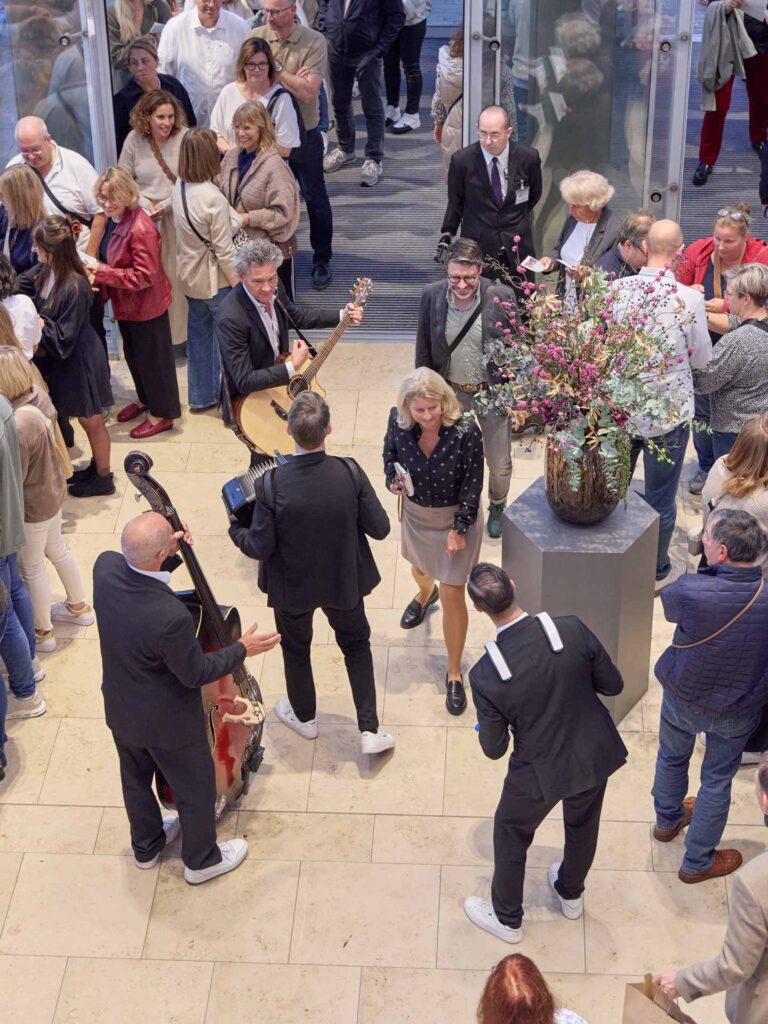 Musiker im Eingang