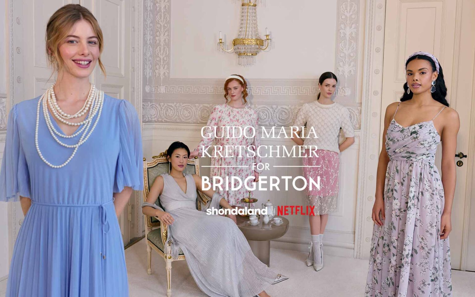 5 Frauen in Kleidern