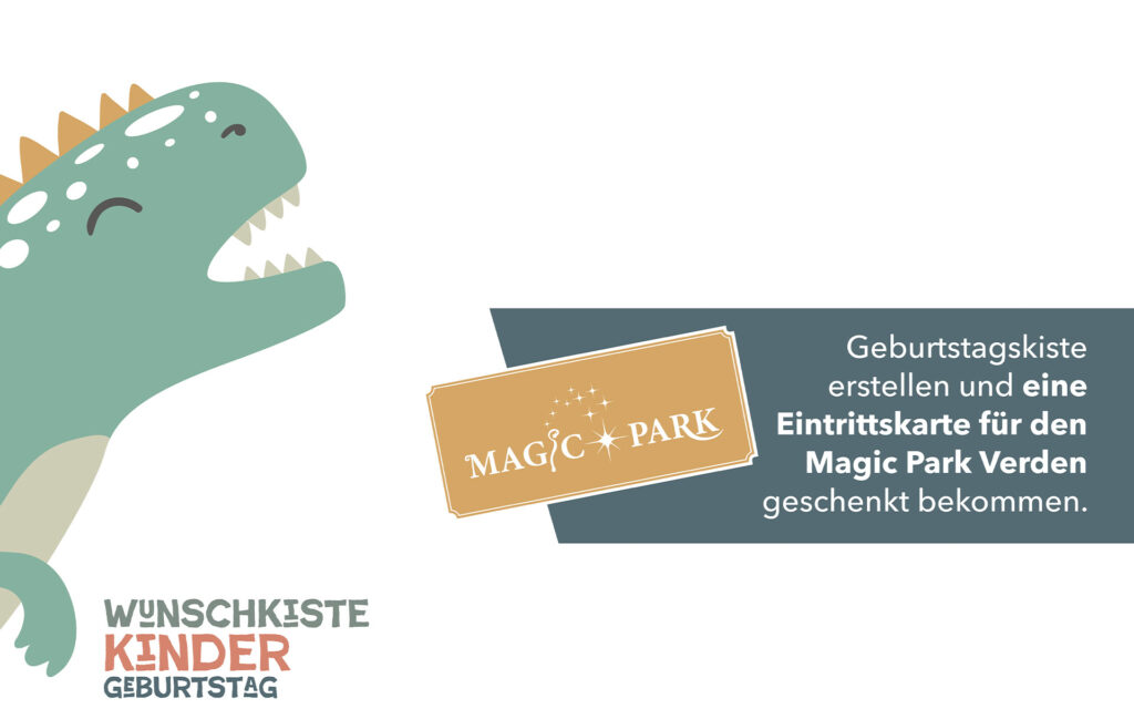 Dinosaurier mit Magic Park Verden Karte