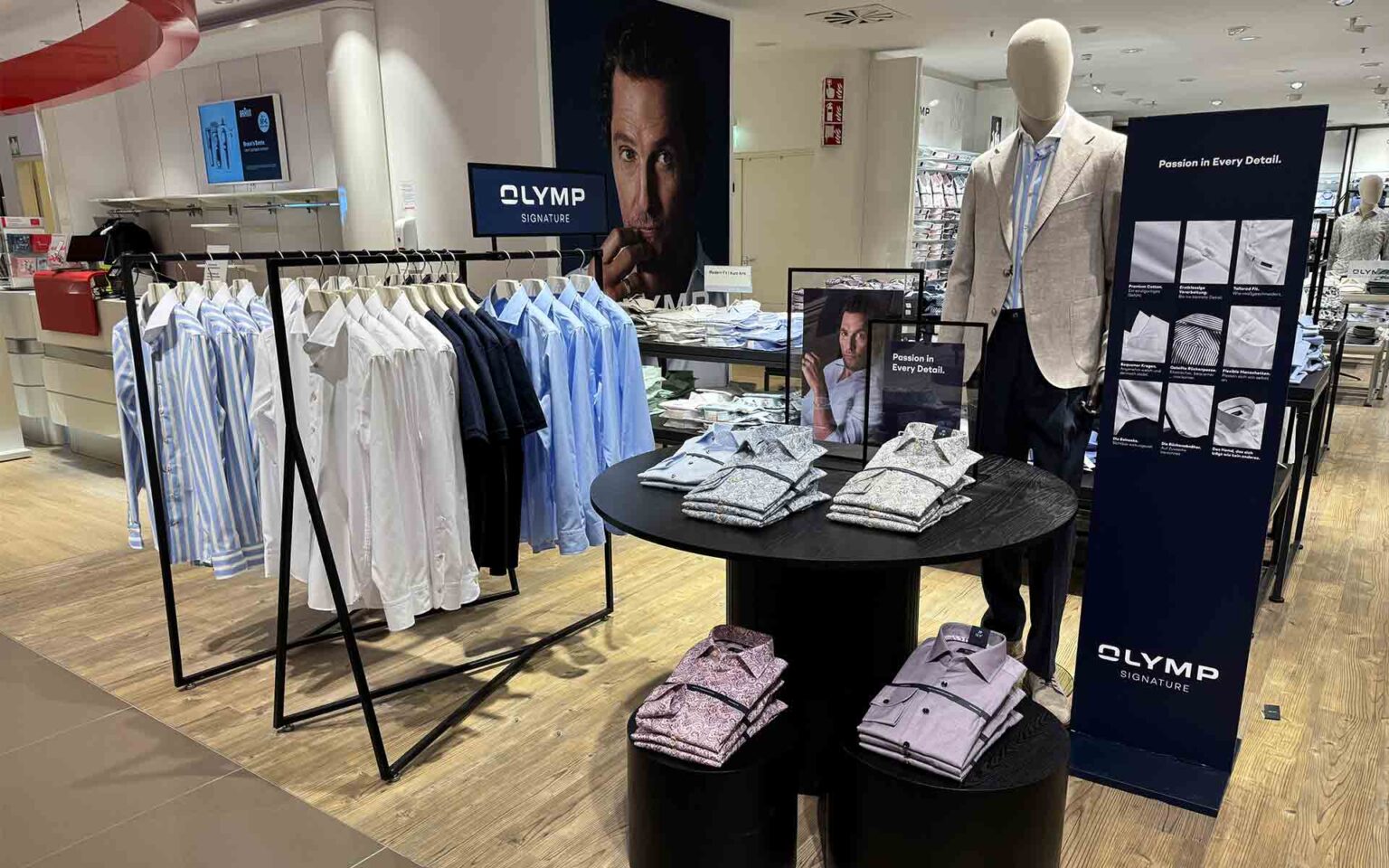 Pop-Up Fläche von OLYMP Signature