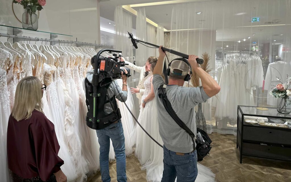 Dreh von Tüll & Tränen im Brautsalon