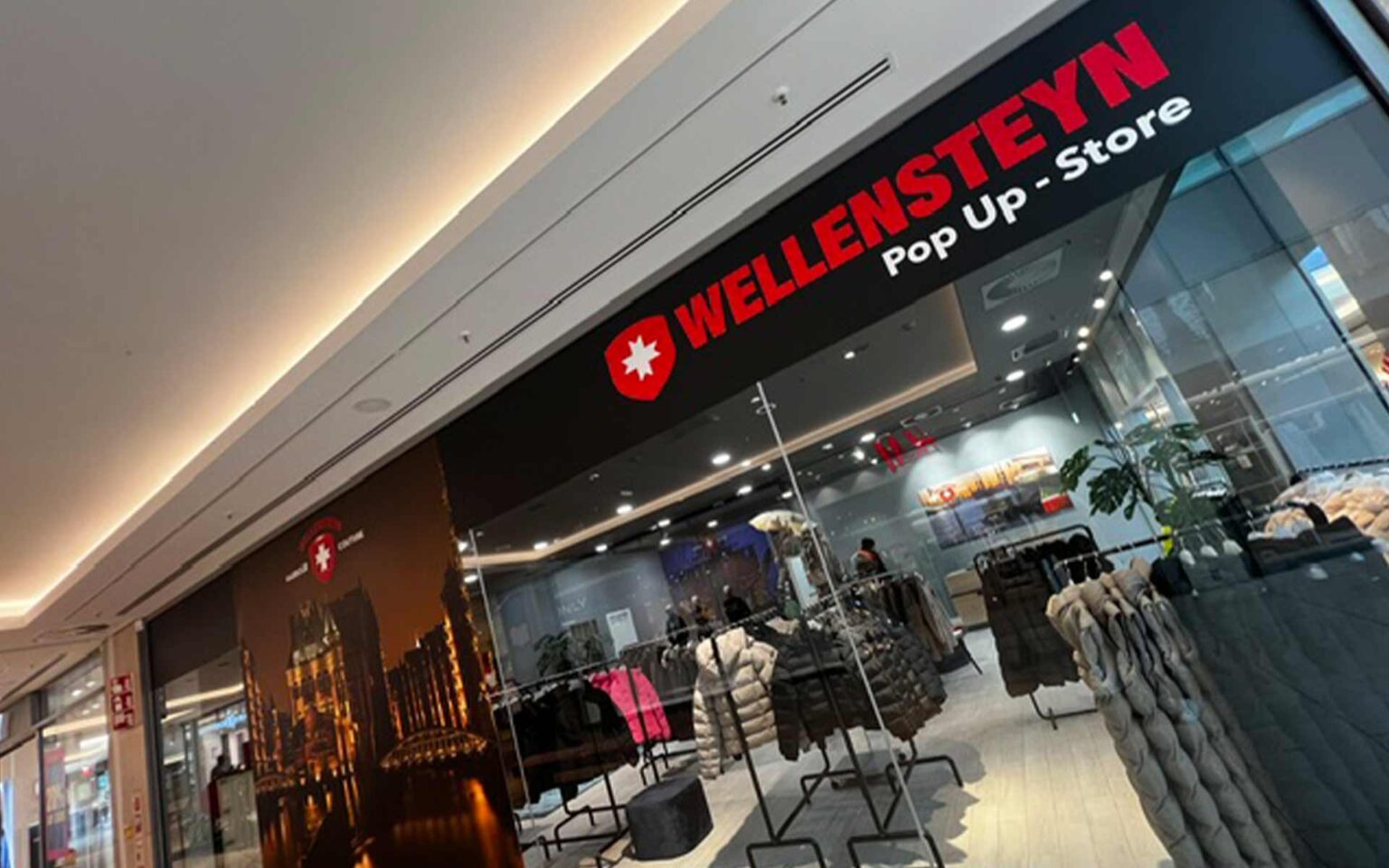 Wellensteyn Pop Up-Store von außen