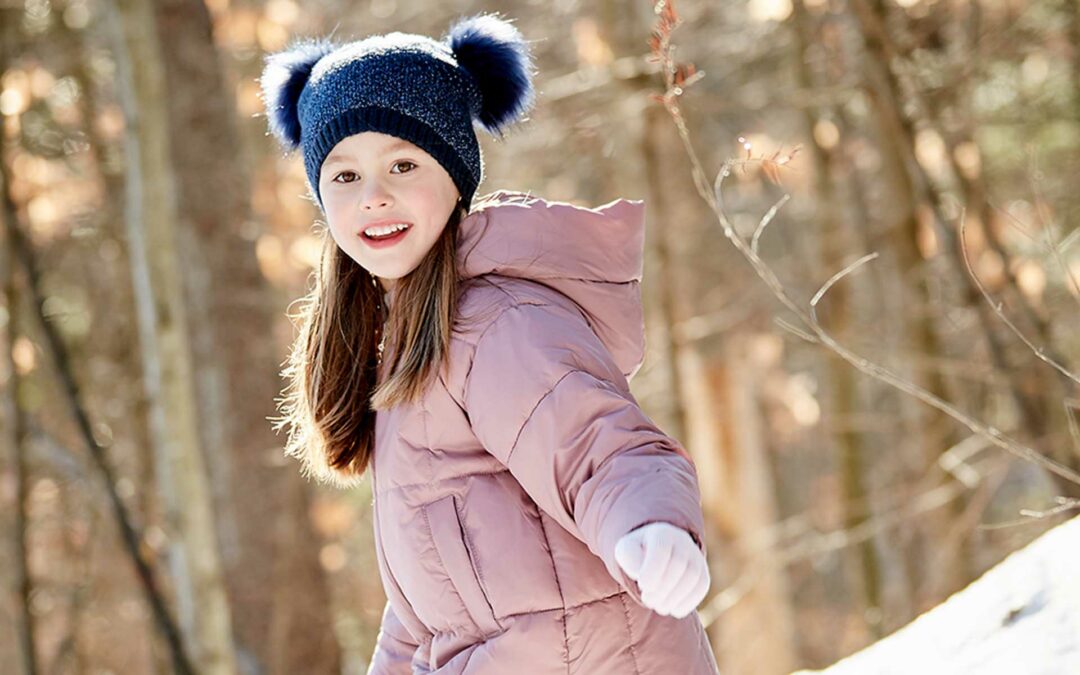 Kind im Winter mit Mütze
