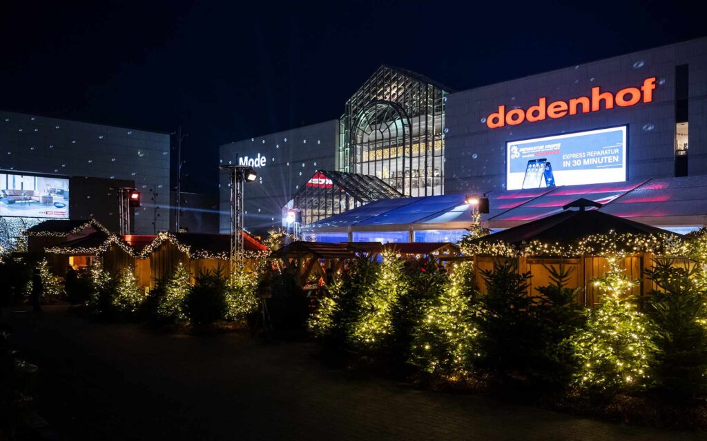 dodenhof Plaza mit Weihnachtsmarkt