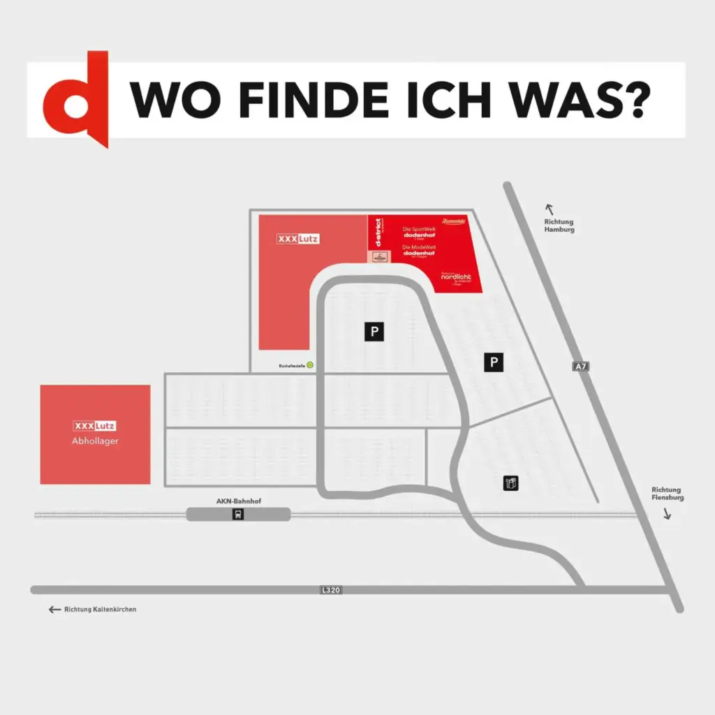 Wo finde ich was? Lageplan Kaltenkirchen