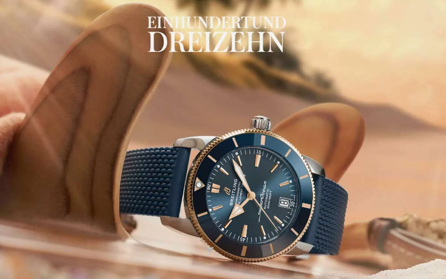 Breitling Uhr in dunkelblau von unserem Juwelier