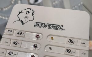 Auswahl an Ohrringen zum Stechen