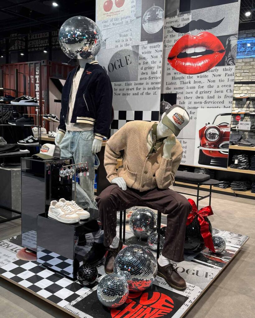 Figuren in Wintermode