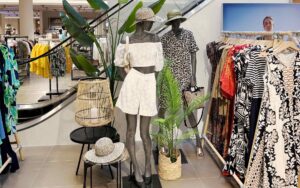 2 Damenfiguren mit Sommermode
