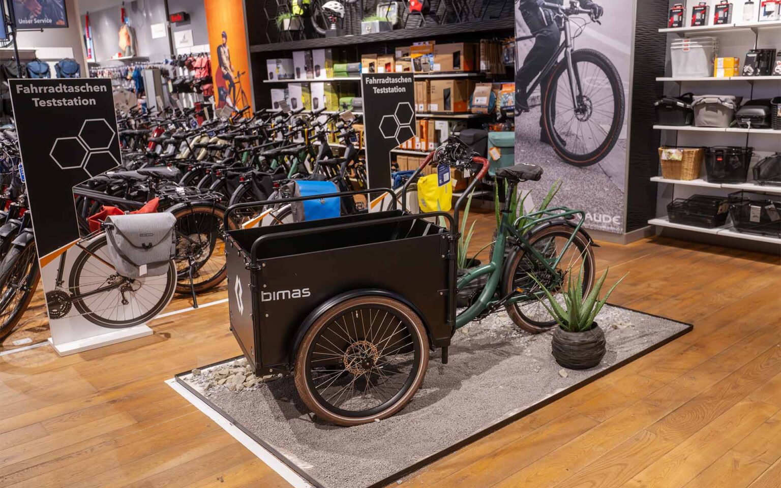 Lastenrad in der Fahrradabteilung