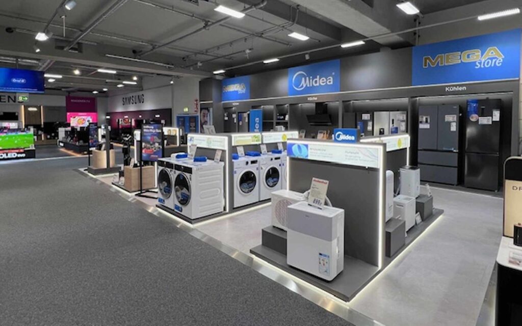 Übersicht über Midea Bereich in der TechnikWelt