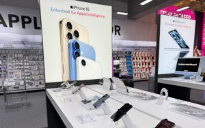 Verschiedene Iphones von Apple in der Technikwelt