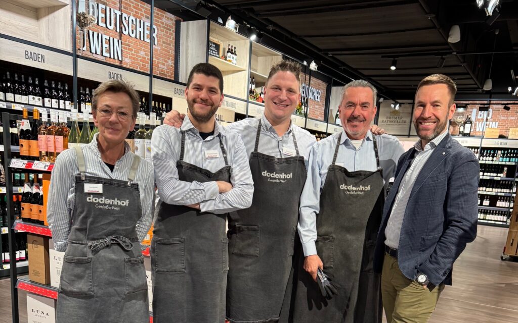 Das Team der Weinabteilung in der dodenhof GenießerWelt