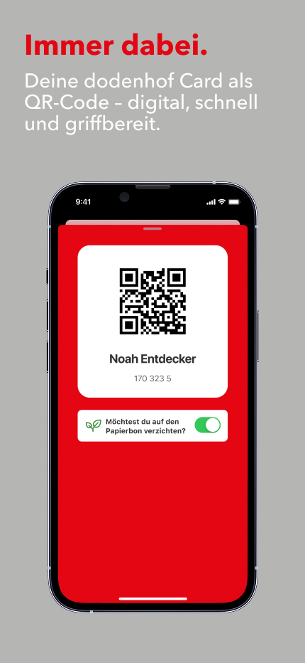 Immer dabei - dodenhof Card in der App