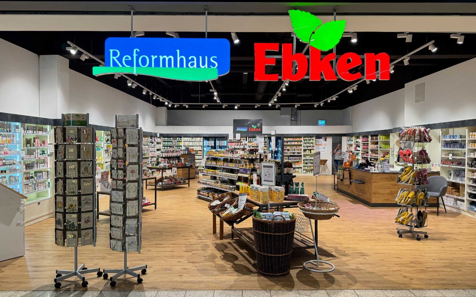 Reformhaus in der Shopmall Außenansicht