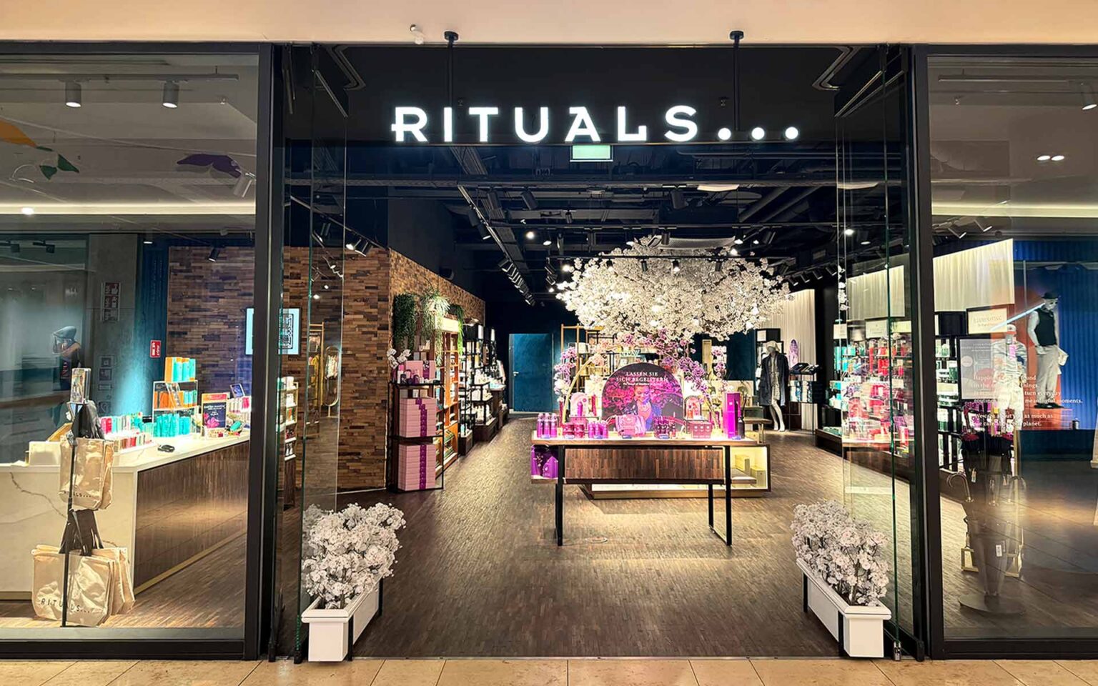 Rituals in der Shopmall von außen