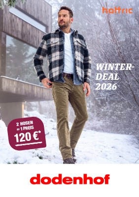 Mann im Winter in Hemd